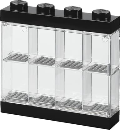 Lego minifigur utstillingsboks (8 rom)