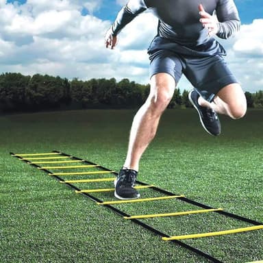 Agility Treningssett for Fotball – Hastighetsstige, Kjegler, Fallskjerm og Treningsutstyr