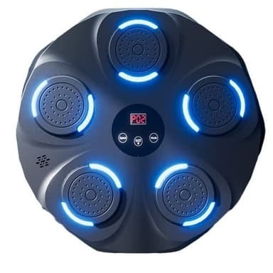 Smart Bluetooth Boksemaskin med LED-lys & Musikk – Veggmontert Interaktivt Treningsmål for Voksne