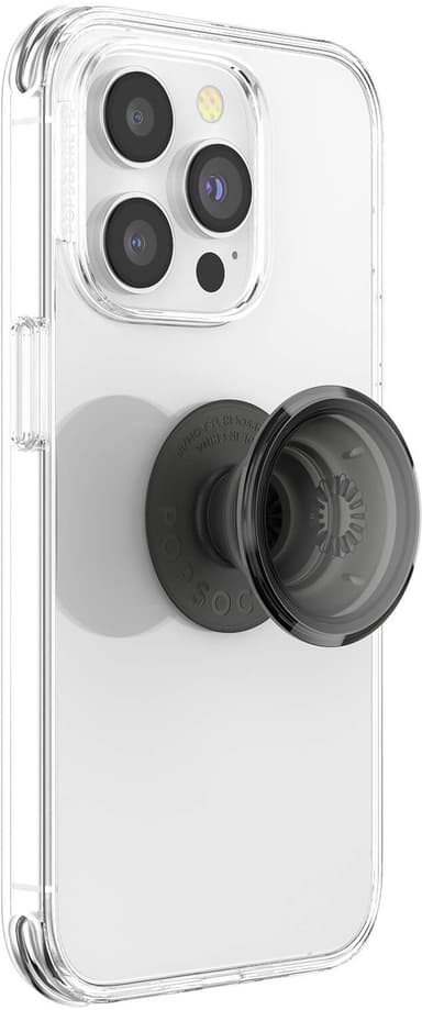 Popsockets mobiltelefongrep (gjennomskinnelig sort)