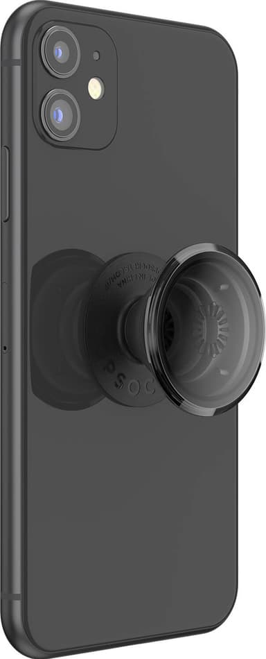 Popsockets mobiltelefongrep (gjennomskinnelig sort)