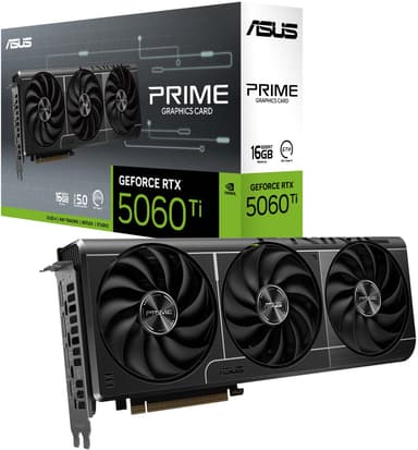 ASUS GeForce RTX 5060 Ti 16GB PRIME grafikkort