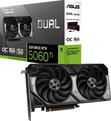 ASUS GeForce RTX 5060 Ti 8GB DUAL OC grafikkort