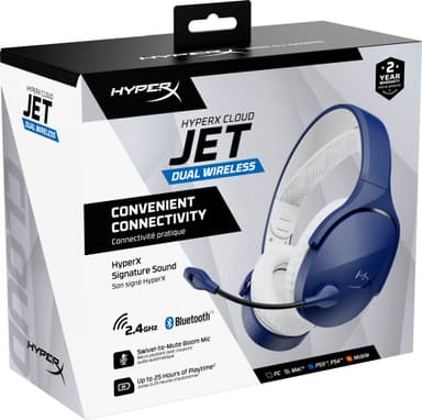 HyperX Cloud Jet trådløst gamingheadset (blå)