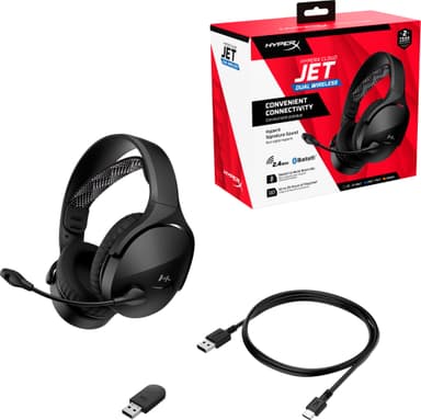 HyperX Cloud Jet trådløst gamingheadset (sort)