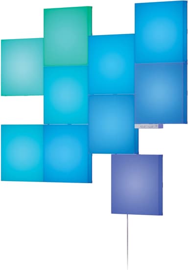 Nanoleaf Blocks teksturert firkant tilleggssett N8100K02-10BS (10-pk)