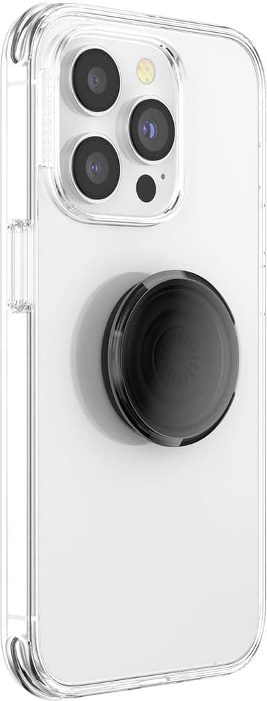 Popsockets mobiltelefongrep (gjennomskinnelig sort)