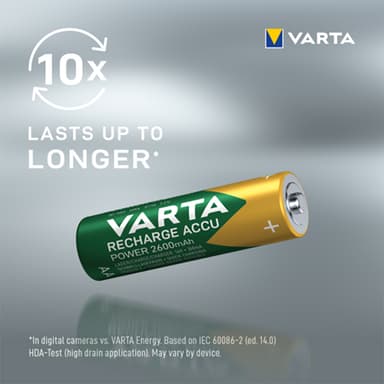 Varta Power 2600mAh AA batteri (4-pakk)