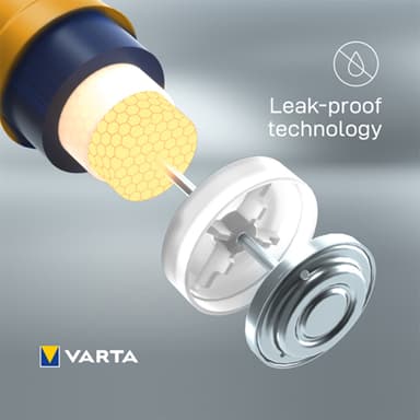 Varta Longlife Power AAA-batterier 7042381 16-pakke (gul)
