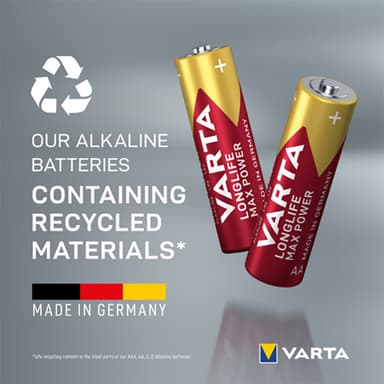 Varta Longlife Max Power AA batteri (4-pakk)