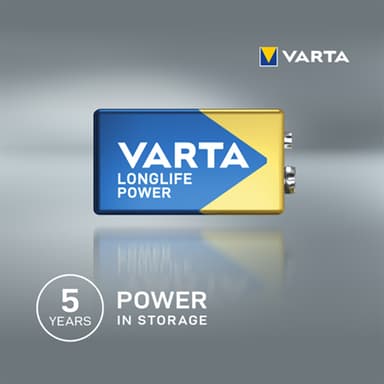 Varta Longlife Power 9V batteri (1-pakk)