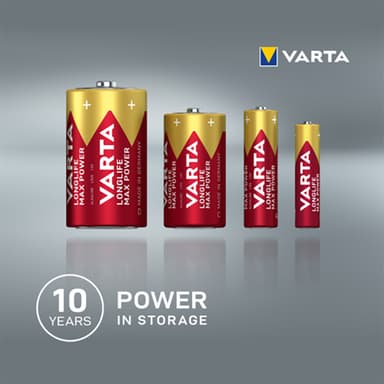 Varta Longlife Max Power AA batteri (4-pakk)