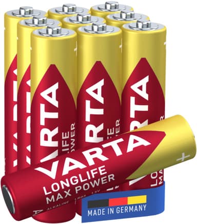Varta Longlife Power AAA-batterier 7042379 10-pakke (rød)