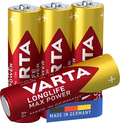 Varta Longlife Max Power AA batteri (4-pakk)