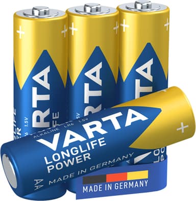 Varta Longlife Power AA batteri (4-pakk)