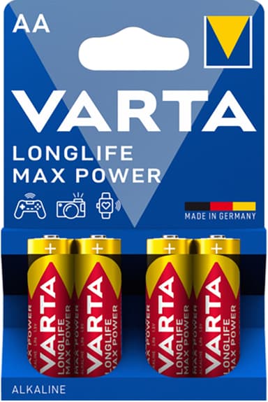 Varta Longlife Max Power AA batteri (4-pakk)