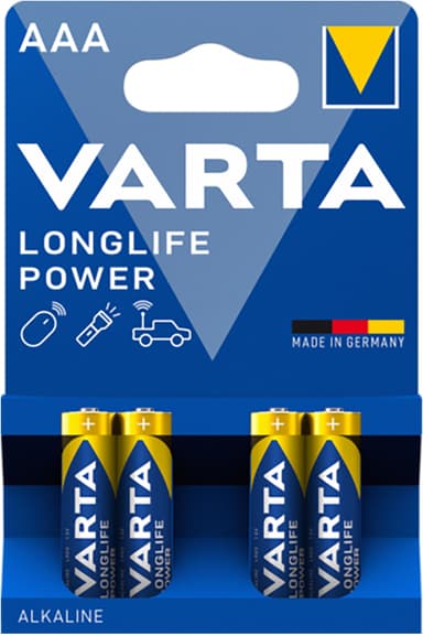 Varta Longlife Power AAA batteri (4-pakk)