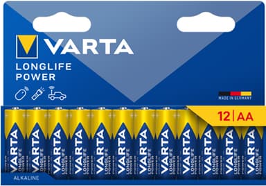 Varta Longlife Power AA-batterier 7042370 12-pakke (blå)