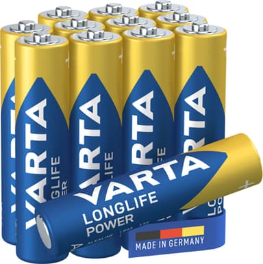 Varta Longlife Power AAA-batterier 7042371 12-pakke (blå)