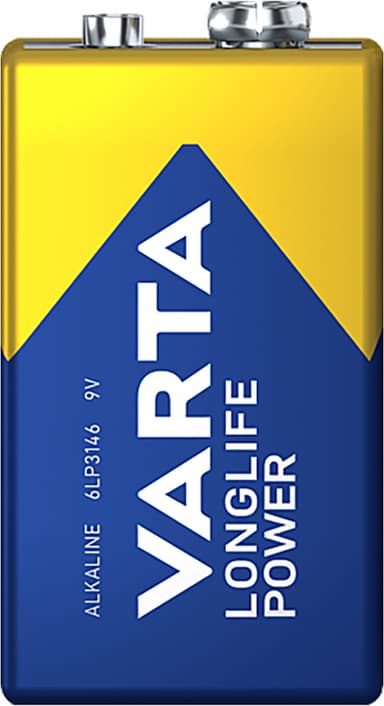 Varta Longlife Power 9V batteri (1-pakk)