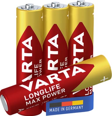 Varta Longlife Max Power AAA batteri (4-pakk)