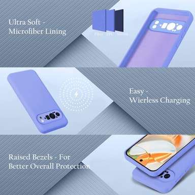 Google Pixel 9 PRO deksel case cover (lilla)