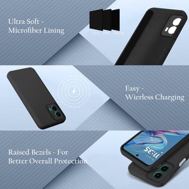Motorola Moto G45 deksel case cover (svart)