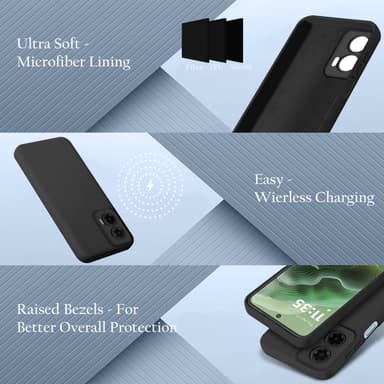 Motorola Moto G35 deksel case cover (svart)