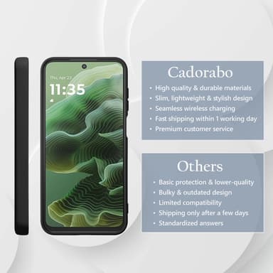 Motorola Moto G35 deksel case cover (svart)
