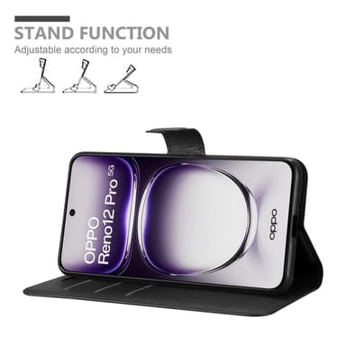 Oppo Reno 12 Pro Deksel Etui Case (Svart)
