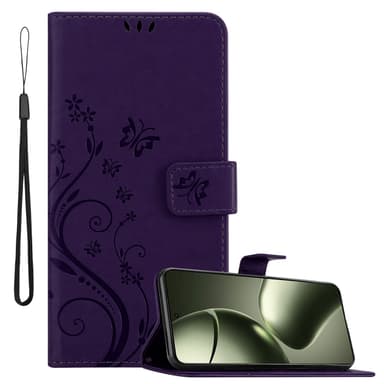 Xiaomi 14T lommebokdeksel Blomster (Lilla)