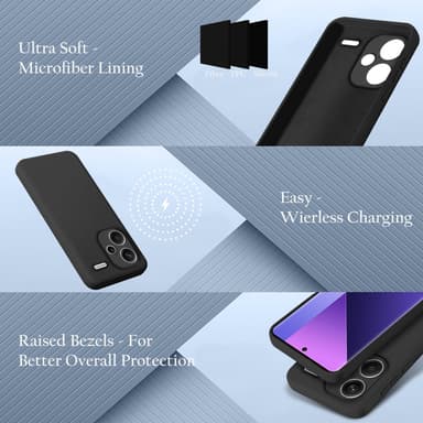 Xiaomi Redmi Note 13 Pro Plus deksel case cover (svart)