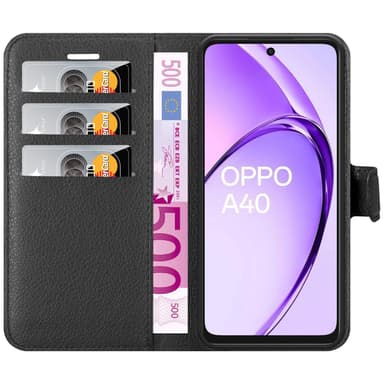 Oppo A40 Deksel Etui Case (Svart)
