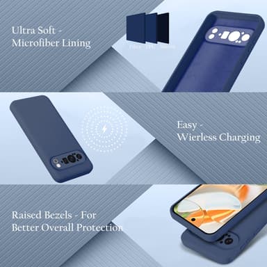 Google Pixel 9 PRO deksel case cover (blå)