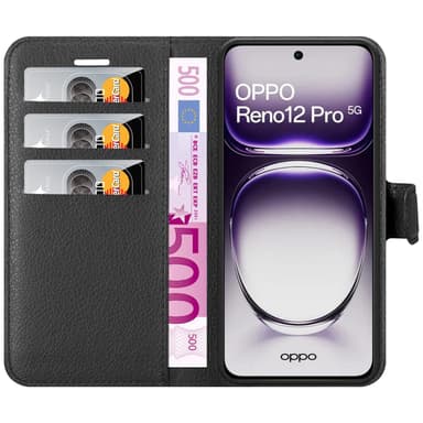 Oppo Reno 12 Pro Deksel Etui Case (Svart)