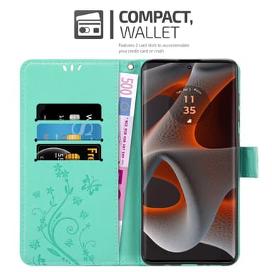 Motorola Moto Edge 50 Pro lommebokdeksel Blomster