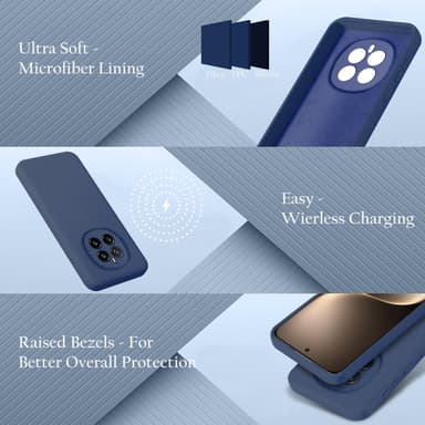 Honor Magic 7 deksel case cover (blå)