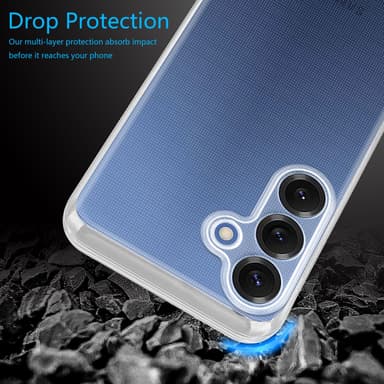 Samsung Galaxy S25 deksel case cover (Gjennomsiktig)