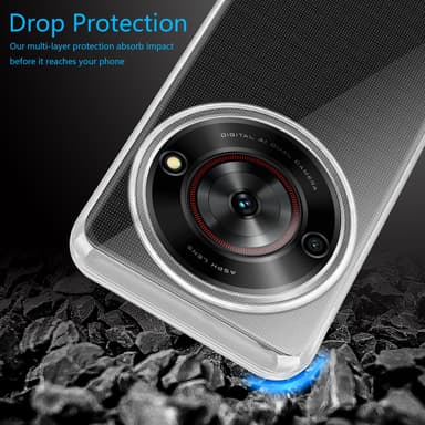 ZTE Blade A75 5G deksel case cover (Gjennomsiktig)
