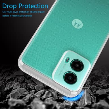 Motorola Moto G45 deksel case cover (Gjennomsiktig)
