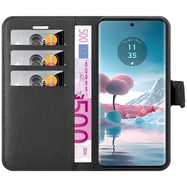 Motorola Edge 40 Neo Deksel Etui Case (Svart)