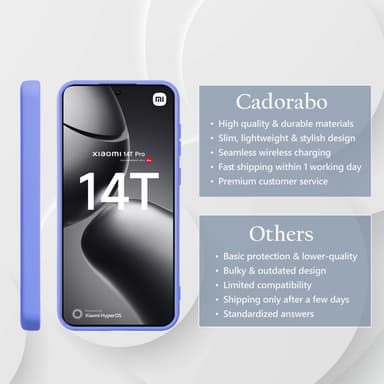 Xiaomi 14T Pro deksel case cover (lilla)