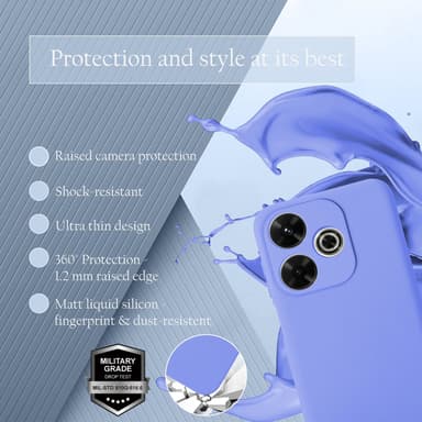 Xiaomi RedMi 13 4G deksel case cover (lilla)