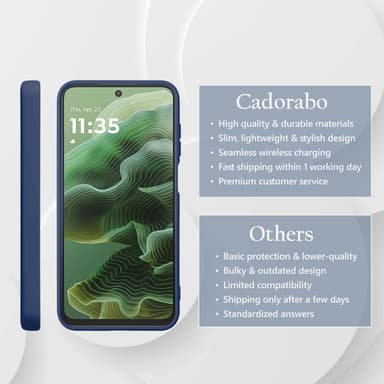 Motorola Moto G35 deksel case cover (blå)