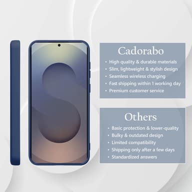 Samsung Galaxy S25 Ultra deksel case cover (blå)