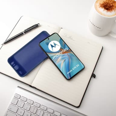Motorola Moto G75 deksel case cover (blå)
