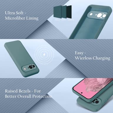 Google Pixel 9 deksel case cover (grønn)