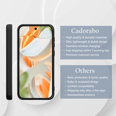 Google Pixel 9 PRO deksel case cover (svart)