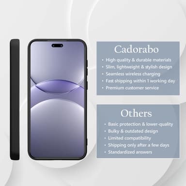 Huawei NOVA 13 Pro deksel case cover (svart)