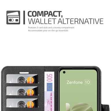 Asus Zenfone 10 Deksel Etui Case (Svart)